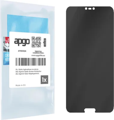 Produktbild von apgo Displayschutzglas Anti-Spähen Schutzglas für Honor 10 - Blickschutzglas Bildschirmschutz, 7H Hybrid Schutzglas mit Keramikbeschichtung [Matt, Full Glue, Anti-Spy]
