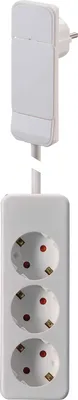 Immagine prodotto di NVB 104556 Presa multipla senza interruttore Spina piatta bianca 1 pz