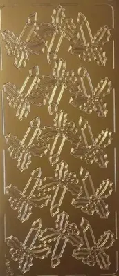 Produktbild von Goldfarbener Durchbruchaufkleber – Hobby-Galerie