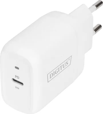 Image de Digitus - Adaptateur secteur - 20 Watt - 3 A - PD 3.0 (USB-C) - blanc