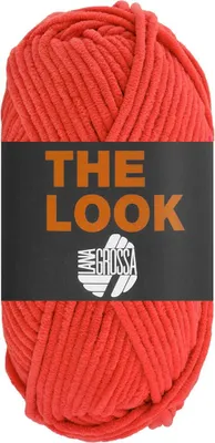 Produktbild von Lana Grossa THE LOOK 100 g samtig weiches und stabiles Chenillegarn 120 m, Farbe:008 - Orange