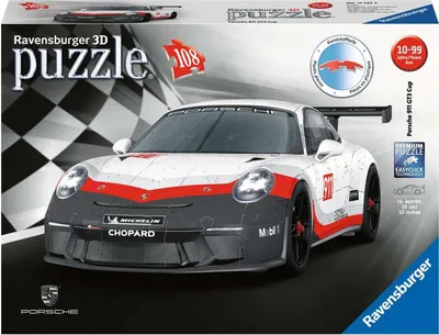 Obrázek produktu pro RAVENSBURGER 3D puzzle Porsche 911 GT3 Cup 108 dílků