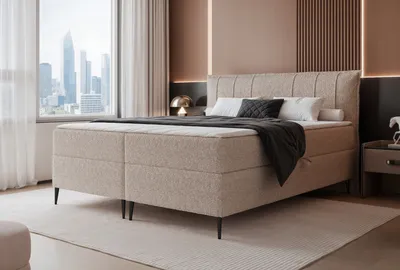 Produktbild von FURMEB24 KONTINENTALBETT SUZI - 200 x 200 cm - BEIGE