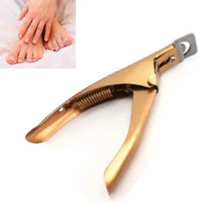 Produktbild von Nagelknipser für kunstnägel - Tipcutter,Konturnagelknipser,Knipser und Schneider für Kunstnägel,Edelstahl,Nagelstudio(Gold)