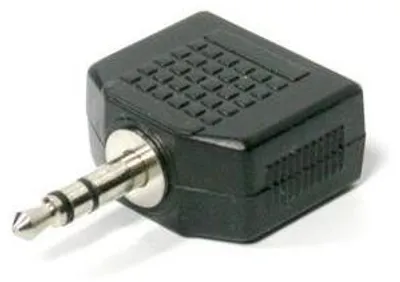 Immagine prodotto di Sdoppiatore audio neutro Jack (3,5 mm) maschio - 2x Jack (3,5 mm) femmina stereo