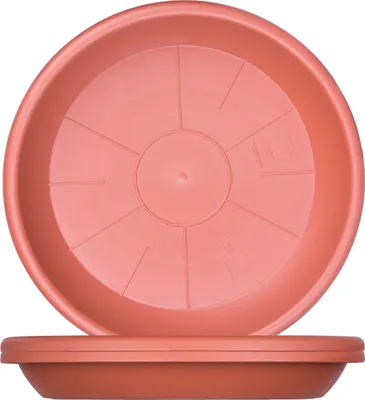 Produktbild von BigDean 3x Blumentopf Untersetzer Ø 29 cm Farbe Terrakotta Kunststoff Blumenuntersetzer Blumentopfuntersetzer passend zu Ø 30 cm Blumentöpfen