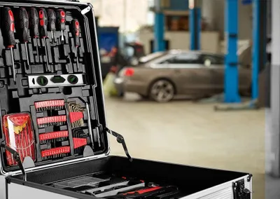Obrázok produktu pre Kufrík na náradie XXL - 899 dielov - Vozík na náradie - Plnený