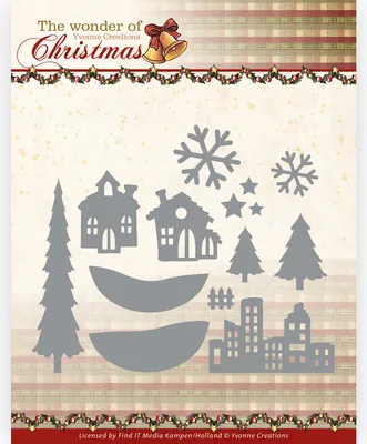 Produktbild von Stanzschablone - Yvonne Creations - The Wonder of Christmas - Weihnachts Landschaft