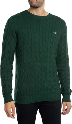 Produktbild von GANT Baumwollkabel Sweatshirt, Grün XL