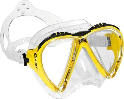 Produktbild von Cressi Lince 2 Junior-tauchmaske Durchsichtig,Gelb  Jungen,Mädchen Durchsichtig,Gelb One Size