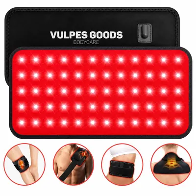 Produktbild von Vulpes Goods Infrarot Therapie Gürtel, Infrarottherapie, Wärmeband, Rücken, Schultern, Nacken, Beine, Rotlichttherapie (660 nm), Nahinfrarot (850 nm), KI-generiertes Bild