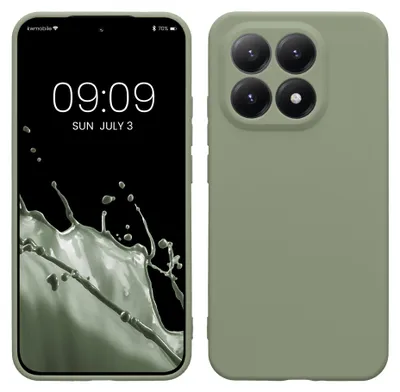 Produktbild von kwmobile Handyhülle für Xiaomi 15T Hülle - weiches Handy Silikon Case - Schutzhülle Cover - Graugrün