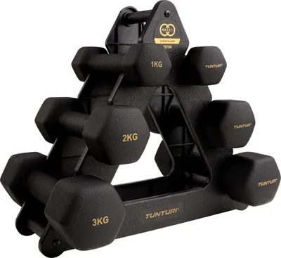 Immagine prodotto di Set di manubri in neoprene Tunturi Centuri 3Prs+Stand