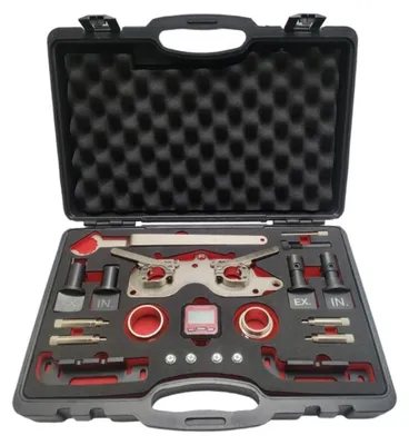 Imagen del producto de Kit de herramientas para la reparación de la sincronización del motor, con inclinómetro de precisión - Metal
