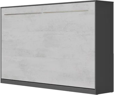 Produktbild von SMARTBett Schrankbett Standard  Anthrazit/Beton 120 Horizontal
