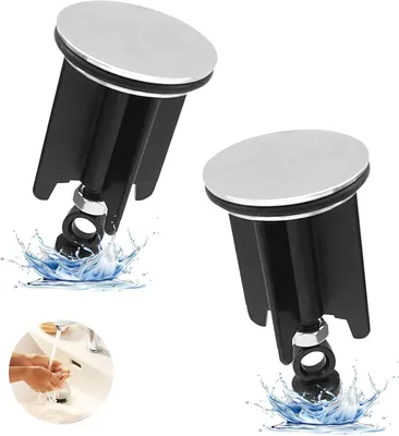 Produktbild von 4 Stück Waschbeckenstöpsel 40mm, Dauerhaft Edelstahl Stopfen Waschbecken, Badewannenstöpsel, Universal Stöpsel Waschbecken, Abflussstopfen Höhenverstellbar Für Küche Badezimmer