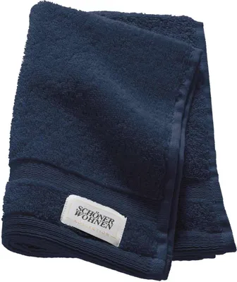 Produktbild von SCHÖNER WOHNEN-Kollektion Gästehandtuch CUDDLY Nachtblau 30 x 50 cm