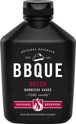 Image de BBQUE Sauce Barbecue Bacon Cerise fruitée fumée pour griller 400ml