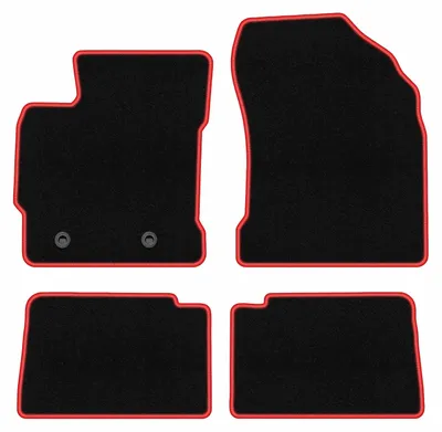 Obrázok produktu pre Velúrové autokoberce pre: Toyota Auris I 2006-2012 hatchback, kombi čierno-červené