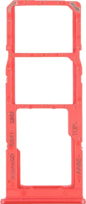 Produktbild von Sim Card Tray + Micro SD Card Tray für Samsung Galaxy A12 Rot Ersatzteil Zubehör