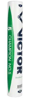 Produktbild von VICTOR Champion Nr. 5 Badminton Federbälle, Weiß, Speed 77