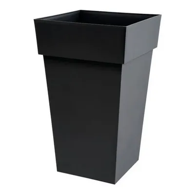 Image de Pot Toscane Anthracite Grande Capacité, Design Moderne - Eda