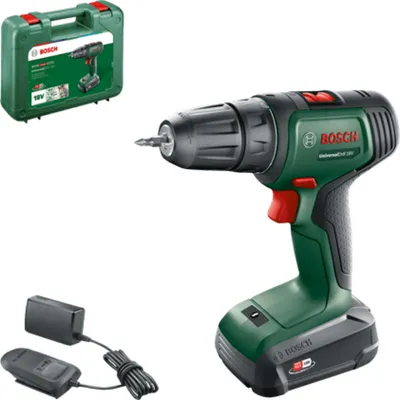 Zdjęcie produktu dla Akumulatorowa dwubiegowa wiertarka udarowa UniversalDrill 18V akumulator 2,5Ah maks. moment obrotowy 40 Nm