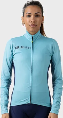 Produktbild von ALÉ Langarm Fahrradtrikot für den Winter - FONDO 2.0 SOLID - Hellblau 2XL