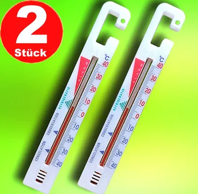 Produktbild von 2 x Kühlschrankthermometer Gefrierthermometer Kühlschrank Thermometer