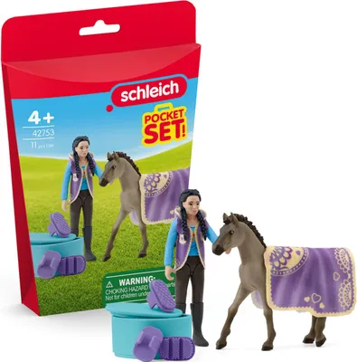 Produktbild von schleich HORSE CLUB Beauty Set mit Kim, Tier, Horses, Pocket Sets, 5 Jahr(e), Mehrfarbig