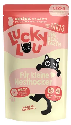 Produktbild von Lucky Lou Lifestage Kitten Geflügel 16x 125 g