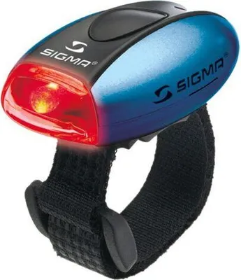 Image de Sigma Sport, Eclairage, Lampe de sport, Micro Led rouge, Boîtier noir, Permanent ou clignotant, Avec 2 bandes velcro variables, Jusqu'à 50 H d'autonomie, Env. 20G, (Hstnr = 17235)