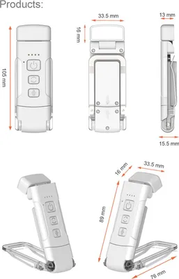 Produktbild von Leselampen für Bücher im Bett, tragbare aufsteckbare LED-USB-wiederaufladbare Lampe, Augenschutz, 3 Farben und 5 Helligkeiten und 30/60-Minuten-Timer,