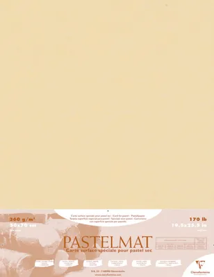 Produktbild von Clairefontaine Papier für Pastellmalerei, 5 Bogen 50x70cm, Butterblume 96022C