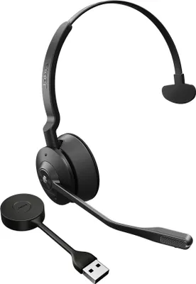 Image de Jabra 9553-450-111 écouteur/casque Sans fil Arceau Bureau/Centre d'appels Noir, Titane