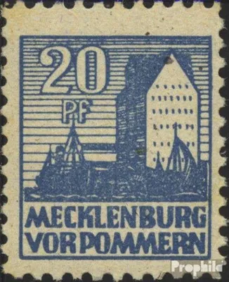 Produktbild von Briefmarken Sowjetische Zone (All.Bes.) 1945 Mi 38y postfrisch Abschiedsserie