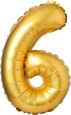 Produktbild von Mattgoldfarbener Folienballon – 6 PLN – Arpex