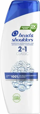 Immagine prodotto di Head & Shoulders - Shampoo - 2 in 1 - Classico - 100% senza forfora - 400 ml - 1 pezzo