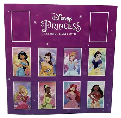 Produktbild von SOCKSHOP Kinder 12 Paar Prinzessinnen Adventskalender Multi 5-10 J