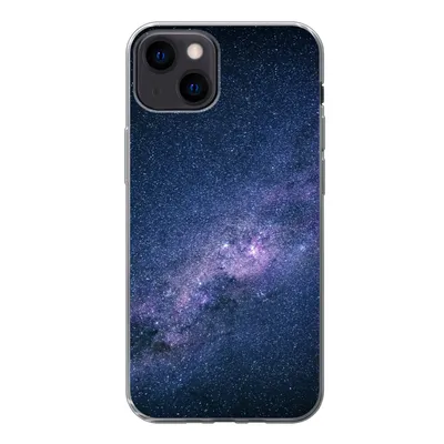 Produktbild von MuchoWow® Handyhülle Schutzhülle Hülle für iPhone 13 Galaxie - Sterne - Weltraum - Jungen - Mädchen - Kinder Silikon Softcase Handy Hülle - Karteninhaber