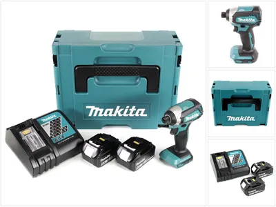 Immagine prodotto di Makita DTD 153 RTJ Avvitatore ad impulsi a batteria 18V / Brushless + 2x Batterie BL1850B 5,0 Ah + 1x Caricatore DC 18 RC + Valigetta Makpac