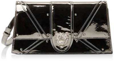 Productafbeelding van PLEIN SPORT Uni schoudertas met glitters, donker zilver