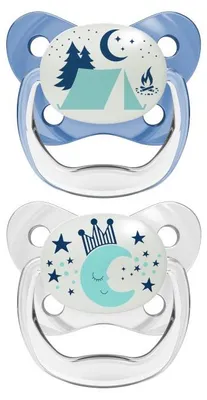 Orthodontischer Sauger Dr. Brown's prevent, blau leuchtend, 6–18 Monate, 2 Stück