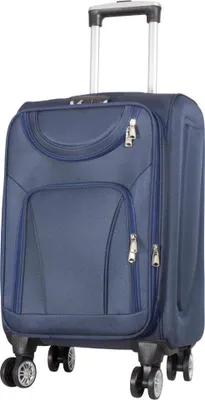 Produktbild von Handgepäck Stoffkoffer Maribor Blau M 58 x 35 cm 40 L Trolley Koffer Softcase Weichschale