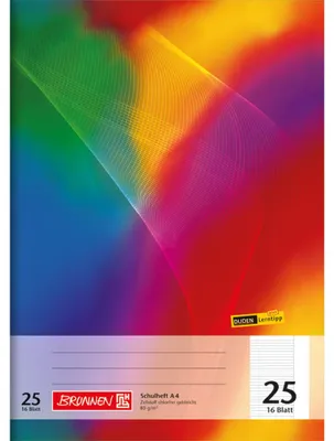 Produktbild von BRUNNEN Schulheft 104492502 A4 Lin25 16Blatt liniert