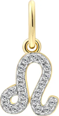 Produktbild von XENOX Charm-Anhänger Sternzeichen LÖWE vergoldet XS10464G