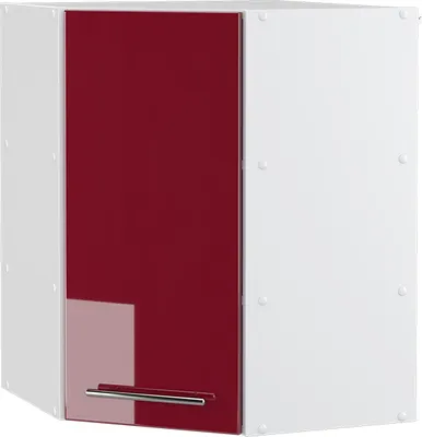 Produktbild von Eckhängeschrank Vicco Fame-Line Bordeaux Hochglanz 57 cm, Model 34805