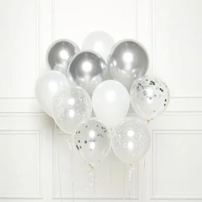 Productafbeelding van DIY Ballonboeket Zilver