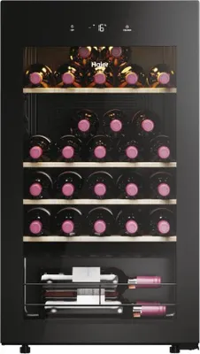 Immagine prodotto di Haier Wine Bank 50 Serie 3 HWS34GGH1 Cantinetta vino con compressore Libera installazione Nero 34 bottiglie