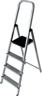 Zdjęcie produktu dla 4-stopniowa składana drabina aluminiowa EDM (43 x 10,5 x 149 cm)